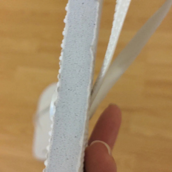 White/Light Gray Flip Flops - Picture 8 of 8